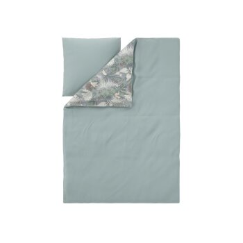 LIVARNO® Mikrofaser-Satin-Bettwäsche, 135 x 200 cm (Vögel) - B-Ware neuwertig