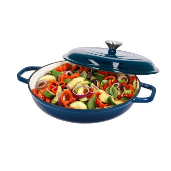 SILVERCREST® Premium-Gusseisenservierpfanne, Ø 30 cm - B-Ware