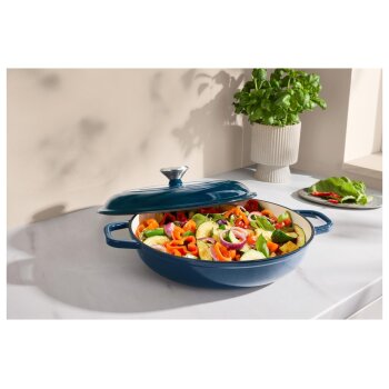 SILVERCREST® Premium-Gusseisenservierpfanne, Ø 30 cm - B-Ware