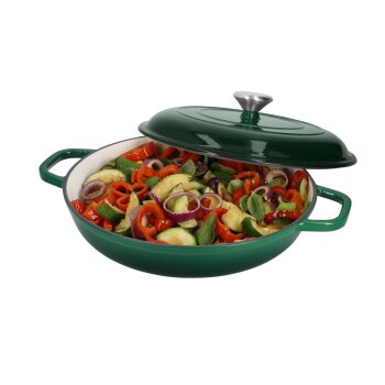 SILVERCREST® Premium-Gusseisenservierpfanne, Ø 30 cm - B-Ware