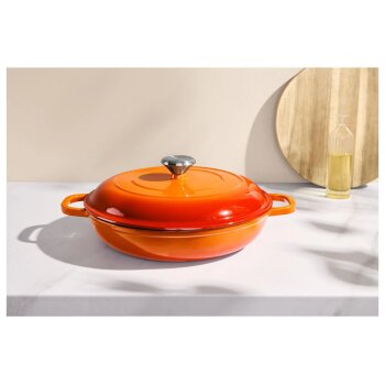 SILVERCREST® Premium-Gusseisenservierpfanne, Ø 30 cm - B-Ware