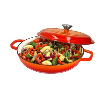 SILVERCREST® Premium-Gusseisenservierpfanne, Ø 30 cm - B-Ware