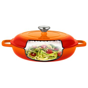 SILVERCREST® Premium-Gusseisenservierpfanne, Ø 30 cm - B-Ware