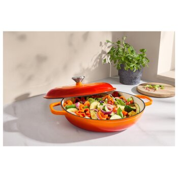SILVERCREST® Premium-Gusseisenservierpfanne, Ø 30 cm - B-Ware