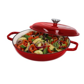 SILVERCREST® Premium-Gusseisenservierpfanne, Ø 30 cm - B-Ware