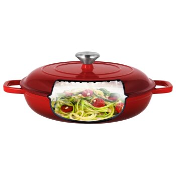 SILVERCREST® Premium-Gusseisenservierpfanne, Ø 30 cm - B-Ware