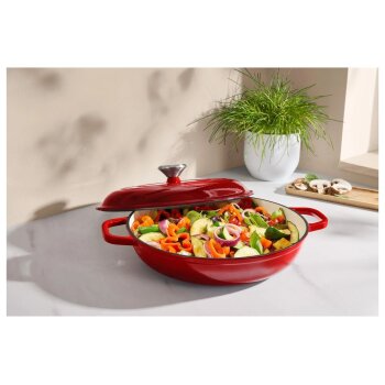 SILVERCREST® Premium-Gusseisenservierpfanne, Ø 30 cm - B-Ware