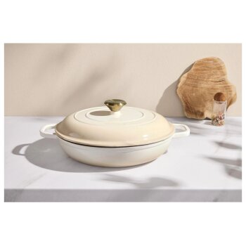 SILVERCREST® Premium-Gusseisenservierpfanne, Ø 30 cm - B-Ware