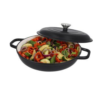 SILVERCREST® Premium-Gusseisenservierpfanne, Ø 30 cm - B-Ware
