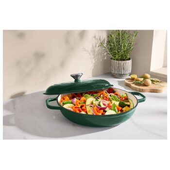 SILVERCREST® Premium-Gusseisenservierpfanne, Ø 30 cm - B-Ware