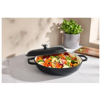 SILVERCREST® Premium-Gusseisenservierpfanne, Ø 30 cm - B-Ware