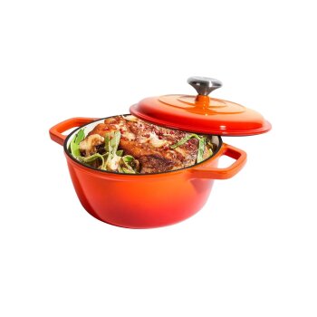 SILVERCREST® Premium-Gusseisentopf, Ø 21 cm - B-Ware