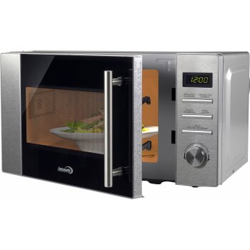 Hanseatic Mikrowelle 656920, 20 L, 800 Watt, Silber - B-Ware