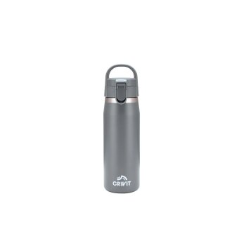 CRIVIT Edelstahl-Trinkflasche, 1l (Grau) - B-Ware sehr gut