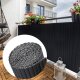 Ribelli Balkonsichtschutz PVC Sichtschutzmatte, 0,8 x 5 m, anthrazit - B-Ware neuwertig