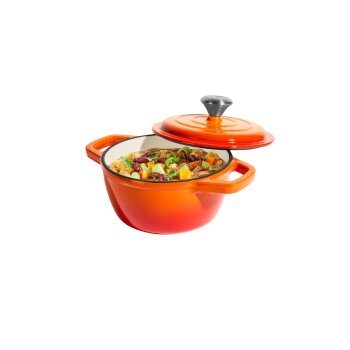 SILVERCREST® Premium-Gusseisentopf, Ø 16 cm - B-Ware