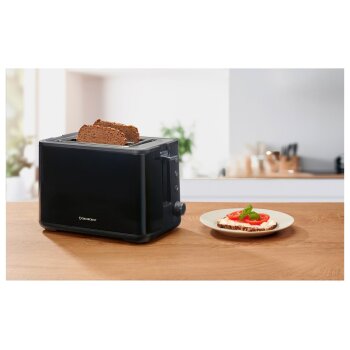 SILVERCREST® Doppelschlitz-Toaster STC 850 E5, schwarz - B-Ware Transportschaden Kosmetisch