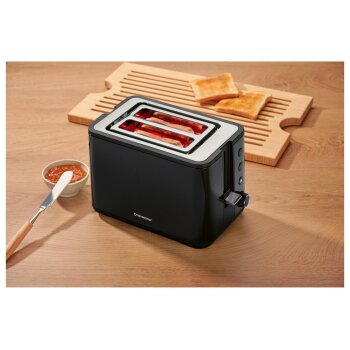 SILVERCREST® Doppelschlitz-Toaster STC 850 E5, schwarz - B-Ware Transportschaden Kosmetisch
