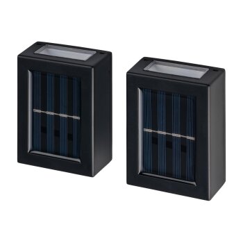 LIVARNO® LED-Solar-Außenwandleuchten, 2 Stück - B-Ware neuwertig
