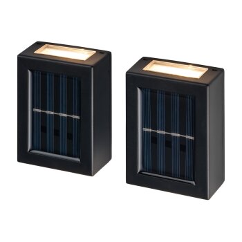 LIVARNO® LED-Solar-Außenwandleuchten, 2 Stück - B-Ware neuwertig