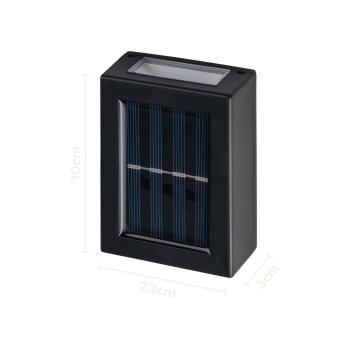 LIVARNO® LED-Solar-Außenwandleuchten, 2 Stück - B-Ware neuwertig