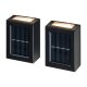 LIVARNO® LED-Solar-Außenwandleuchten, 2 Stück - B-Ware neuwertig
