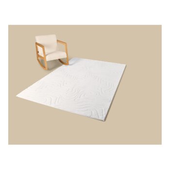 LIVARNO® Langflorteppich, 160 x 230 cm, creme - B-Ware Transportschaden Kosmetisch