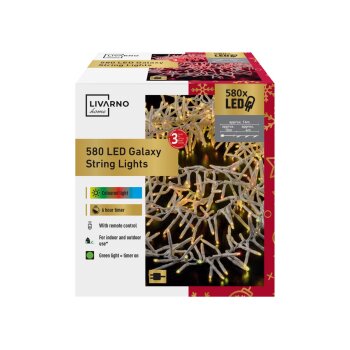 LIVARNO home LED-Galaxielichterkette, 580 LED´s - B-Ware neuwertig