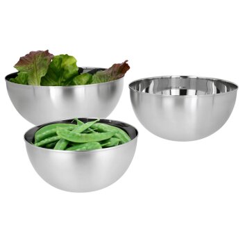 SILVERCREST® Premium-Edelstahl-Schüssel-Set, 3 Stk. - B-Ware sehr gut