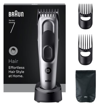 Braun Haarschneider HC7590, Silber - B-Ware neuwertig