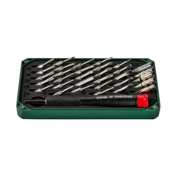 PARKSIDE® Präzisionsschraubendreher-Set, 33-teilig / Feinmechanikerzangen-Set, 5-teilig (Präzisions-Schraubendreher-Set) - B-Ware neuwertig