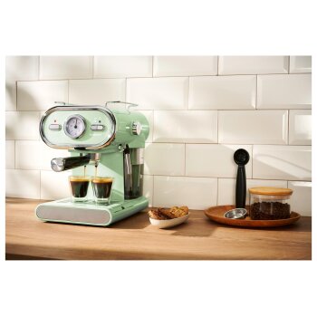 SILVERCREST® Espressomaschine SEM 1100 E1, mint - B-Ware