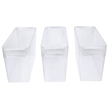 SILVERCREST® Kühlschrank-Organizer mit Deckel, 3er Set, 3,4 L - B-Ware
