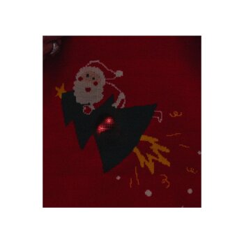 lupilu® Kinder-Premium-Weihnachtspullover mit LED-Effekt und Musik / Kinder-Premium-Weihnachtspullover mit LED-Effekt (Rot, 110/116) - B-Ware sehr gut