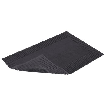 LIVARNO® Frottier-Duschvorleger, 2 Stück (Grau) - B-Ware neuwertig