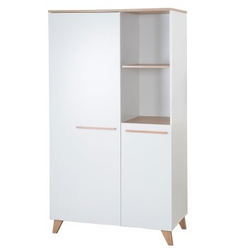 roba Kleiderschrank Leon, 2-türig, Weiß /...