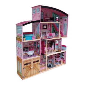 KidKraft Puppenhaus Shimmer Mansion, mit 8 Räumen - B-Ware Transportschaden Kosmetisch
