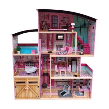 KidKraft Puppenhaus Shimmer Mansion, mit 8 Räumen - B-Ware Transportschaden Kosmetisch