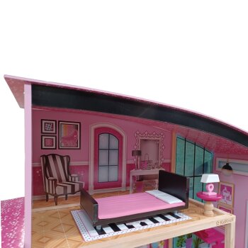 KidKraft Puppenhaus Shimmer Mansion, mit 8 Räumen - B-Ware Transportschaden Kosmetisch