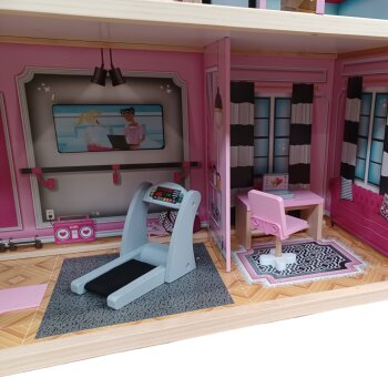 KidKraft Puppenhaus Shimmer Mansion, mit 8 Räumen - B-Ware Transportschaden Kosmetisch