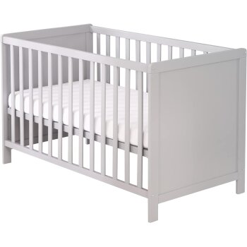 roba 2 in 1 Babybett, mit Matratze, 60 x 120 cm, grau/taupe - B-Ware Transportschaden Kosmetisch