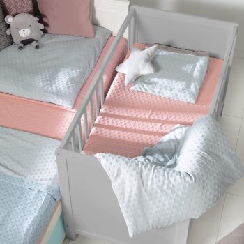 roba 2 in 1 Babybett, mit Matratze, 60 x 120 cm, grau/taupe - B-Ware Transportschaden Kosmetisch