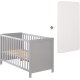 roba 2 in 1 Babybett, mit Matratze, 60 x 120 cm, grau/taupe - B-Ware Transportschaden Kosmetisch