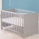 roba 2 in 1 Babybett, mit Matratze, 60 x 120 cm, grau/taupe - B-Ware Transportschaden Kosmetisch