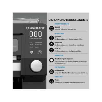 SILVERCREST® Eismaschine 3 in 1 SEMK 210 A1 - B-Ware