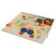 LUPILU® Regenbogen-Stapelwürfel / Regenbogen-Legespiel / Regenbogen-Stecktürme / Mosaik-Spiel (Mosaik Spiel) - B-Ware neuwertig