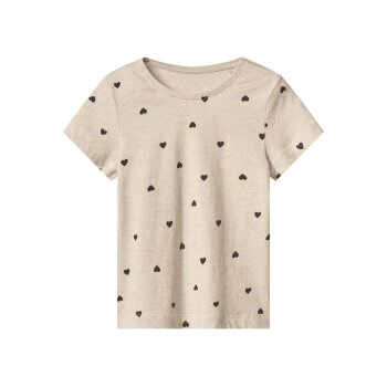 LUPILU® Kleinkinder T-Shirts, 3 Stück, aus reiner Baumwolle (hellrosa/beige/dunkelgrau, 110/116) - B-Ware neuwertig