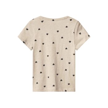 LUPILU® Kleinkinder T-Shirts, 3 Stück, aus reiner Baumwolle (hellrosa/beige/dunkelgrau, 110/116) - B-Ware neuwertig