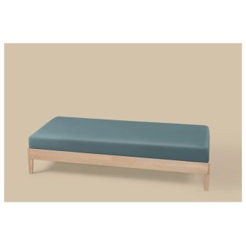 LIVARNO® Jersey-Spannbettlaken, 90-100 x 200 cm (türkis) - B-Ware neuwertig