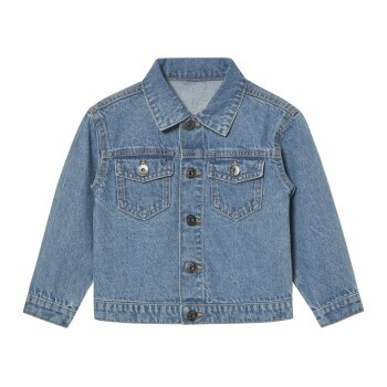 Disney Kleinkinder Jeansjacke, mit großem Rückenprint, 122/128. Mickey - B-Ware neuwertig